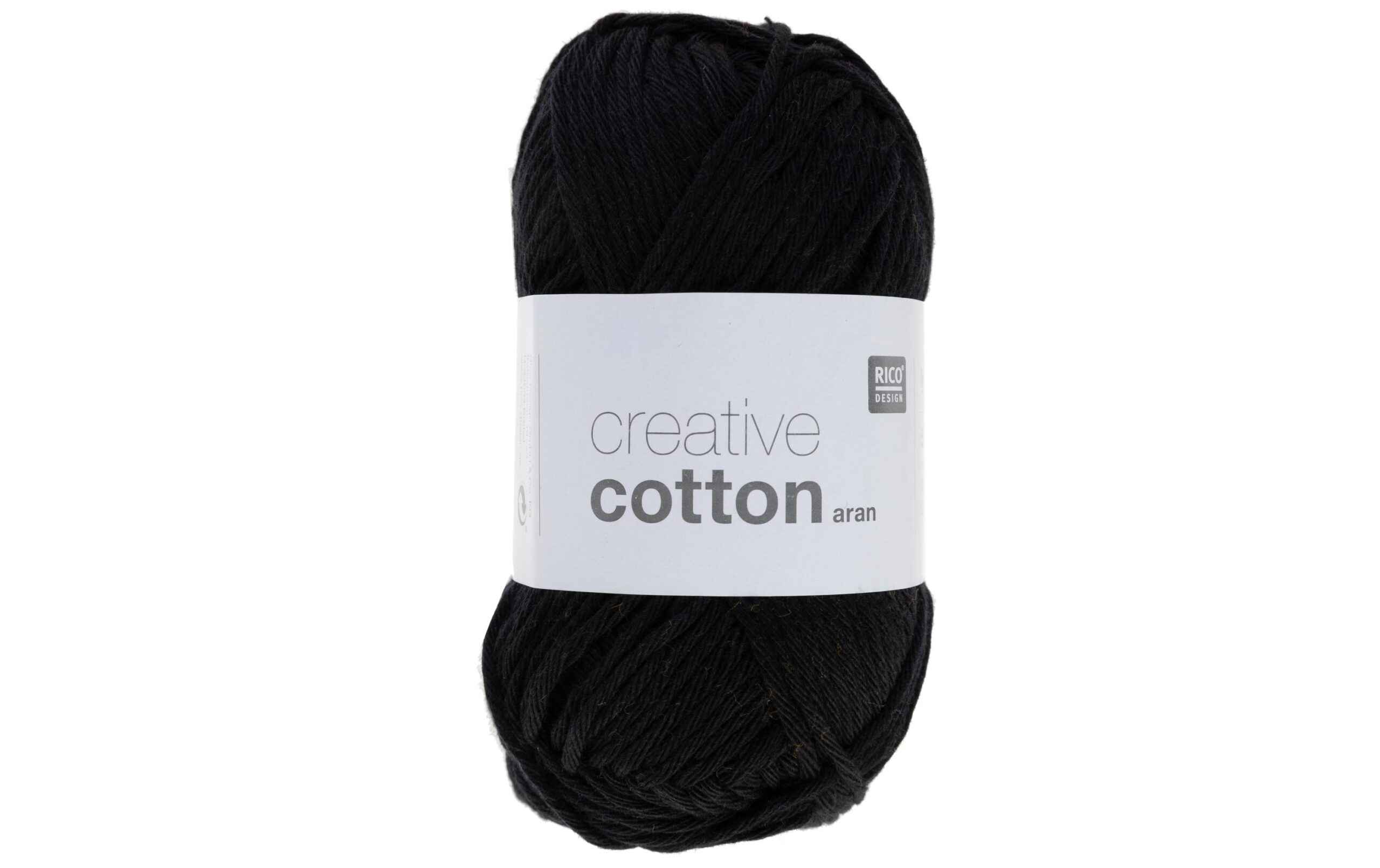 RICO Creative Cotton, schwarz 50 g, 85 m, 100 % CO