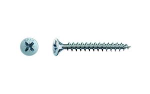 SPAX Spanplattenschrauben SK PZ1 2,5x10 mm Vollgewinde, verzinkt, 1000 Stk.