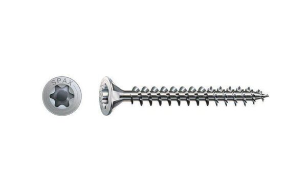 SPAX Spanplattenschrauben SK T15 3,5x25 mm Vollgewinde, verzinkt, 1000 Stk.