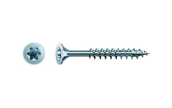 SPAX Spanplattenschrauben SK T20 5,0x50 mm Teilgewinde, verzinkt, 500 Stk.