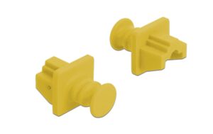 Delock RJ-45 Staubschutz, 10 Stück zum Schutz von Netzwerkports, gelb