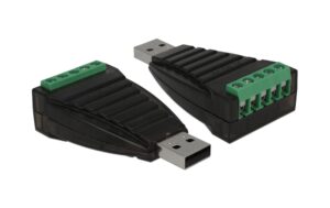 Delock Terminalblock 5 Pin Konverter USB-A zu RS-422/485