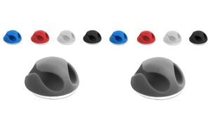 Delock Kabelhalter Mini Set, TPR, selbstkl. 10 Stück, weiss, schwarz, grau, blau, rot kaufen Schweiz | Mediatech.ch