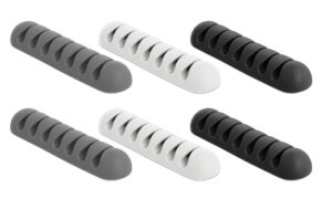 Delock Kabelhalter, TPR, selbstkl. 6 Stück, weiss, grau, D. 4 mm kaufen Schweiz | Mediatech.ch