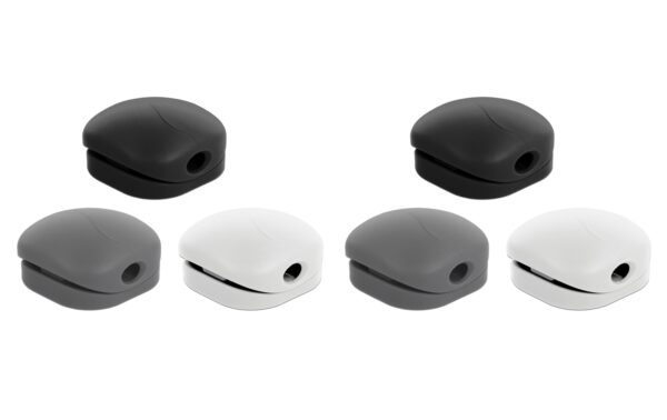 Delock Kabel Clip Set, ABS, selbstkl. 6 Stück, weiss, grau, D. 5 mm kaufen Schweiz | Mediatech.ch