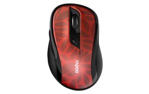 Rapoo Mouse M500 Silent Maus rot USB2.4GHz, BT 3.0 & BT 4.0