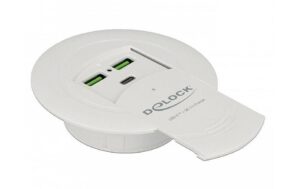 Delock 64065 USB-Hub für Tischeinbau 2x USB-Typ-A, 1x USB-C kaufen Schweiz | Mediatech.ch