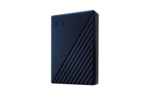 WD My Passport for Mac 2.5 5TB Blau USB 3.0, 2.5'', 19.15mm, 256-bit encryption