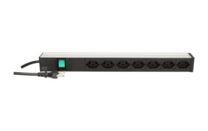 Bachmann PDU 19 7xT23 sw 1HE Schalter kaufen | Mediatech.ch