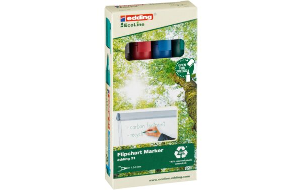 966555 - Mediatech Edding Flipchartmarker 31 E-4 EcoLine assortiert kaufen Schweiz | Mediatech.ch