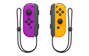 Nintendo Switch Joy-Con Set Neon-Lila/Orang Neon-Lila, Neon-Orange,2er-Set