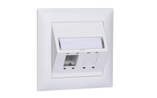 R&M R+M UP DA-Dose EDIZIOdue 88x88 2 Port Cat 5 6 weiss kaufen | Mediatech.ch