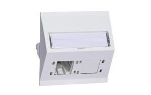 R+M Einbau DA-Dose EDIZIOdue 60x60 2 Port Cat 6A 8.1 weiss