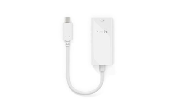 PureLink Premium Adapter USB Typ-C-Mini DP 4K bis 60Hz, Mini Displayport, 10cm, Weiss