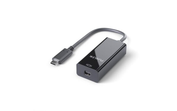 973562 - Mediatech PureLink Premium Adapter USB Typ-C-Mini DP 4K bis 60Hz, Mini Displayport, 10cm,Schwarz