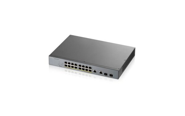 974840 - Mediatech ZyXEL GS1350-18HP managed PoE+ 250m Reichweite kaufen Schweiz | Mediatech.ch