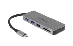 Delock Dockingstation USB3.1-C, 4K, PD 2.0 HDMI, Hub, SD, LED Beleuchtung kaufen Schweiz | Mediatech.ch