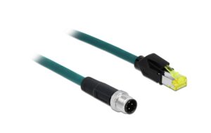 Delock Patchkabel:M12 4Pin D-kodiert - RJ45 RJ45 Hirose Stecker, TPU, grün, 2m kaufen Schweiz | Mediatech.ch