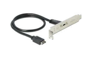 Delock Slotblech mit 1x USB Typ-C Port 10Gbps USB3.1 Gen2, intern Key-A Anschluss