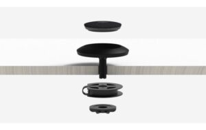 Logitech Rally Mic Pod Table Mount Table Mount Kit Schwarz