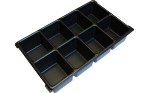 989372 - Mediatech L-Boxx Kleinteileeinsatz mit 8 Mulden XL-BOXX BSS Trade LxBxH: 596x360.50x17 mm kaufen Schweiz | Mediatech.ch