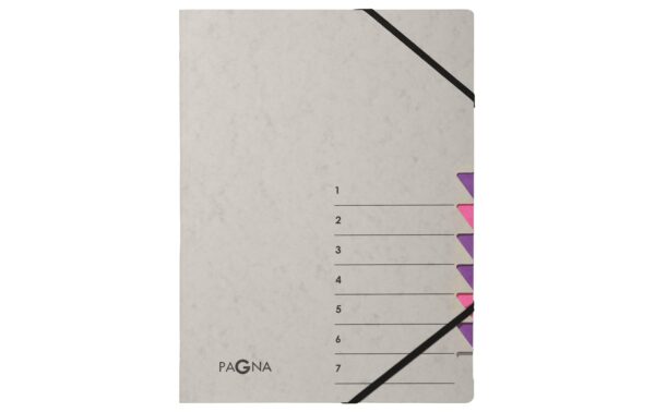 Pagna Ordnungsmappe A4 Easy Grey 7 Fächer, lila