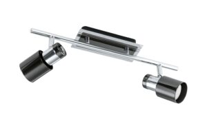 993245 - Mediatech EGLO DAVIDA 1 2 Spot schwarz, silber EGLO / inkl. 2x GU10 5W kaufen Schweiz | Mediatech.ch