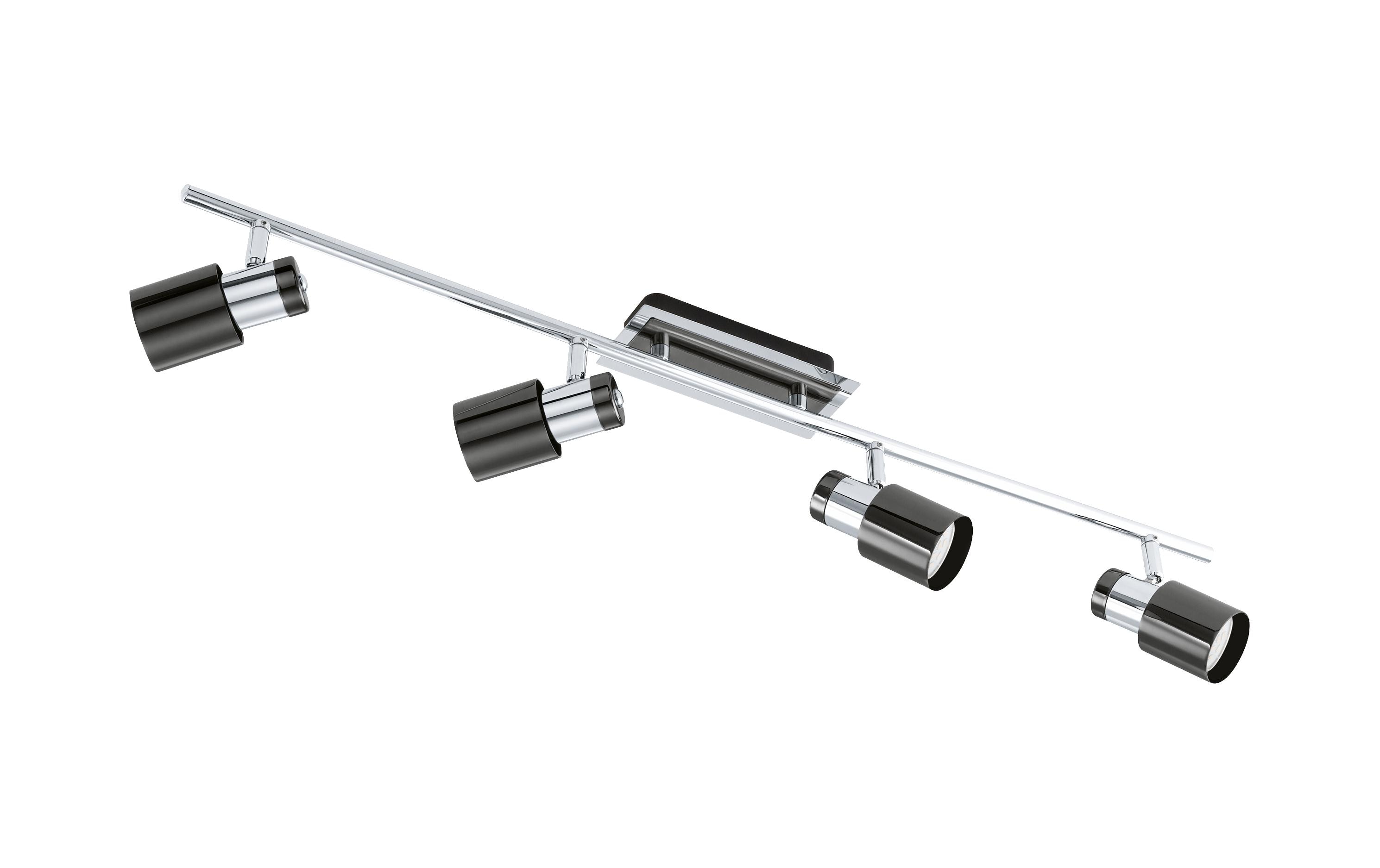 EGLO DAVIDA 1 4 Spot schwarz, silber EGLO / inkl. 4x GU10 5W kaufen Schweiz | Mediatech.ch