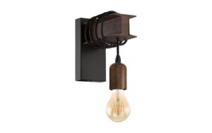 EGLO TOWNSHEND 4 1 Wandleuchte schwarz Trend & Vintage / exkl. 1x E27 10W