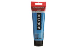 Amsterdam Acrylfarbe Standard 564 120 ml, Farbe: Brillantblau, Deckend