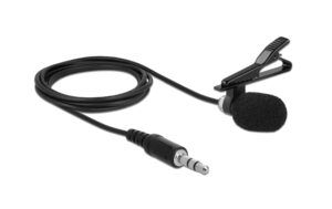 996201 - Mediatech Delock Klinken Krawatten Lavier Mikrofon 1.8m Kabel, 3.5mm 3Pin Stecker, Y-Adapter kaufen Schweiz | Mediatech.ch