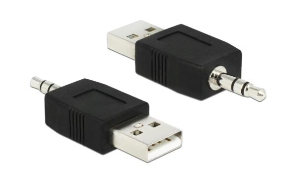 996203 - Mediatech Delock Adapter USB-A zu 3.5mm 3P Klinke kompatibel zu iPod Shuffle,mit Ladefunktion