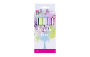 Talens Brush Pen Ecoline 5 Brush Pens, Farbe Pastell