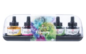 Talens Wasserfarbe Ecoline Primär Inhalt: 5 Gläser à 30 ml