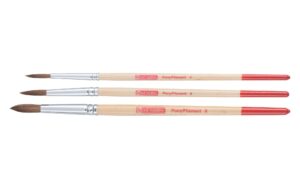 Talens Aquarell-Pinsel 3er Set Grössen: 4-6-8, Ponyhaar, Polyester