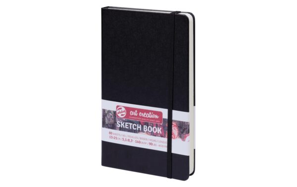 Talens Skizzenbuch 13 x 21 cm 140g/m2, 80 Bogen, gebunden, schwarz