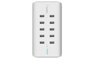 BELKIN 10-Port USB Ladestation weiss 120W, 2.4A pro Port