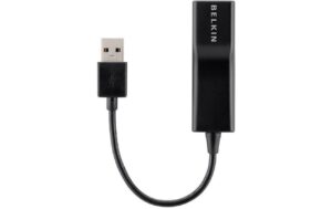 Belkin USB 2.0 auf RJ-45 Netzwerkadapter schwarz, 12 cm
