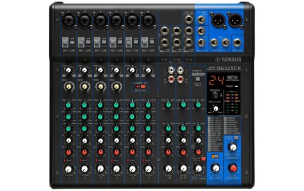 Yamaha MG12XUK 12-Kanal Mischpult mit Effekt-Sektion