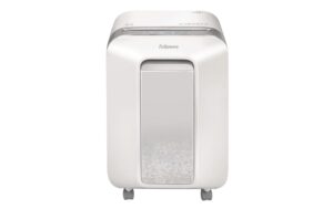 Fellowes Aktenvernichter LX201 weiss 12 Blatt, 22 Liter, Microschnitt