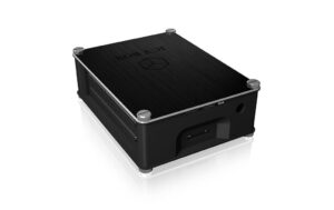 ICY-BOX Alu Gehäuse Raspberry Pi 4 Aluminiumgehäuse, schwarz