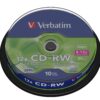 1010747 - Mediatech Verbatim CD-RW 12x 700MB/80Min, 10er Sp. nicht bedruckbar, mit Logo