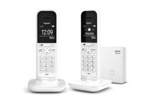 1015434 - Mediatech Gigaset CL390A Duo Tundra White analoges Telefon mit Anrufbeantworter