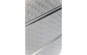1016473_2 - Mediatech Kare Schuhschrank Caruso 3er, Silber geflex 103 x 50 x 14 cm, Stahlblech, 6 Paar Schuhe