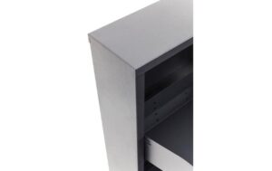 Kare Schuhschrank Caruso 3er, Anthrazit 103 x 50 x 14 cm, Stahlblech, 6 Paar Schuhe