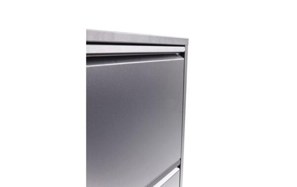 Kare Schuhschrank Caruso 3er, Anthrazit 103 x 50 x 14 cm, Stahlblech, 6 Paar Schuhe