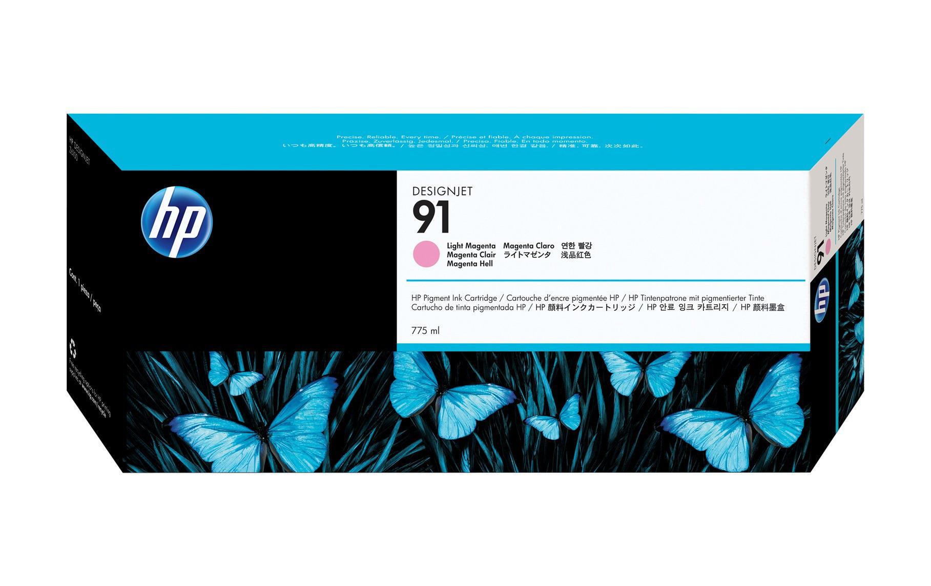 102042 - Mediatech HP Inc. HP Tinte Nr. 91 - Light Magenta (C9471A) Tintenvolumen 775ml kaufen | Mediatech.ch