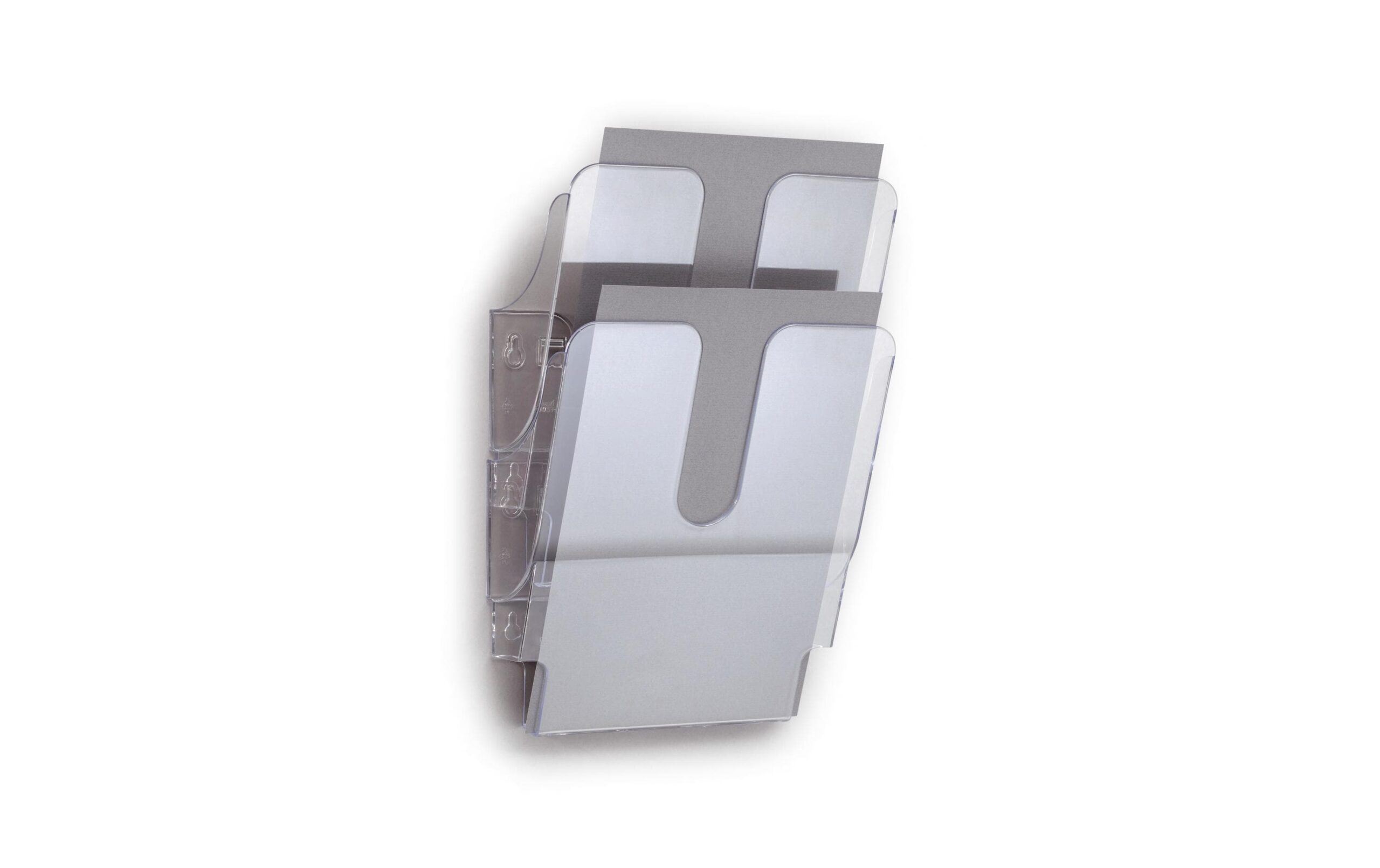 1020431 - Mediatech Durable Prospektständer Flexiplus 2 A4 2 Fächer, 247x360x100mm, transparent kaufen Schweiz | Mediatech.ch