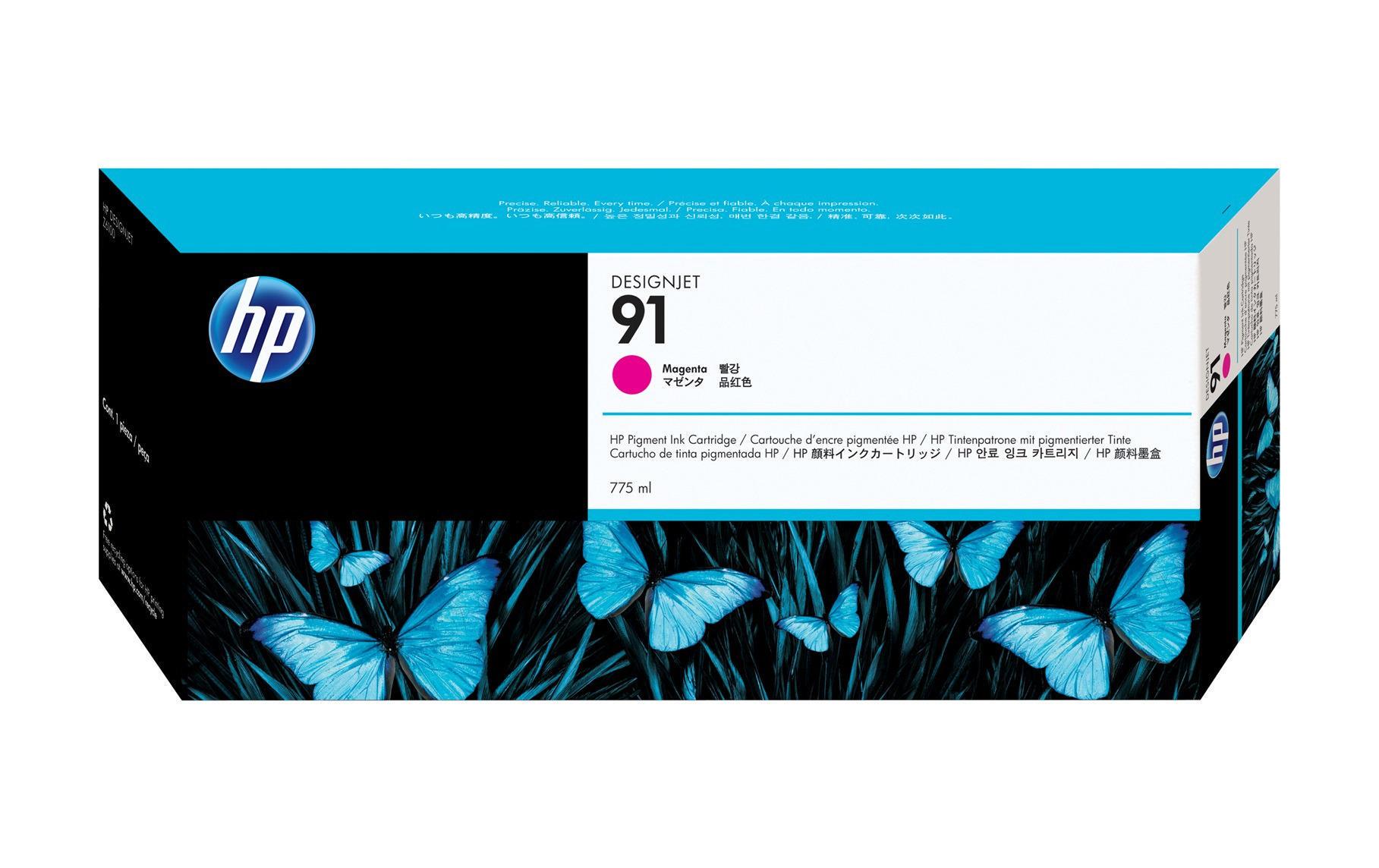 102054 - Mediatech HP Inc. HP Tinte Nr. 91 - Magenta (C9468A) Tintenvolumen 775ml kaufen | Mediatech.ch