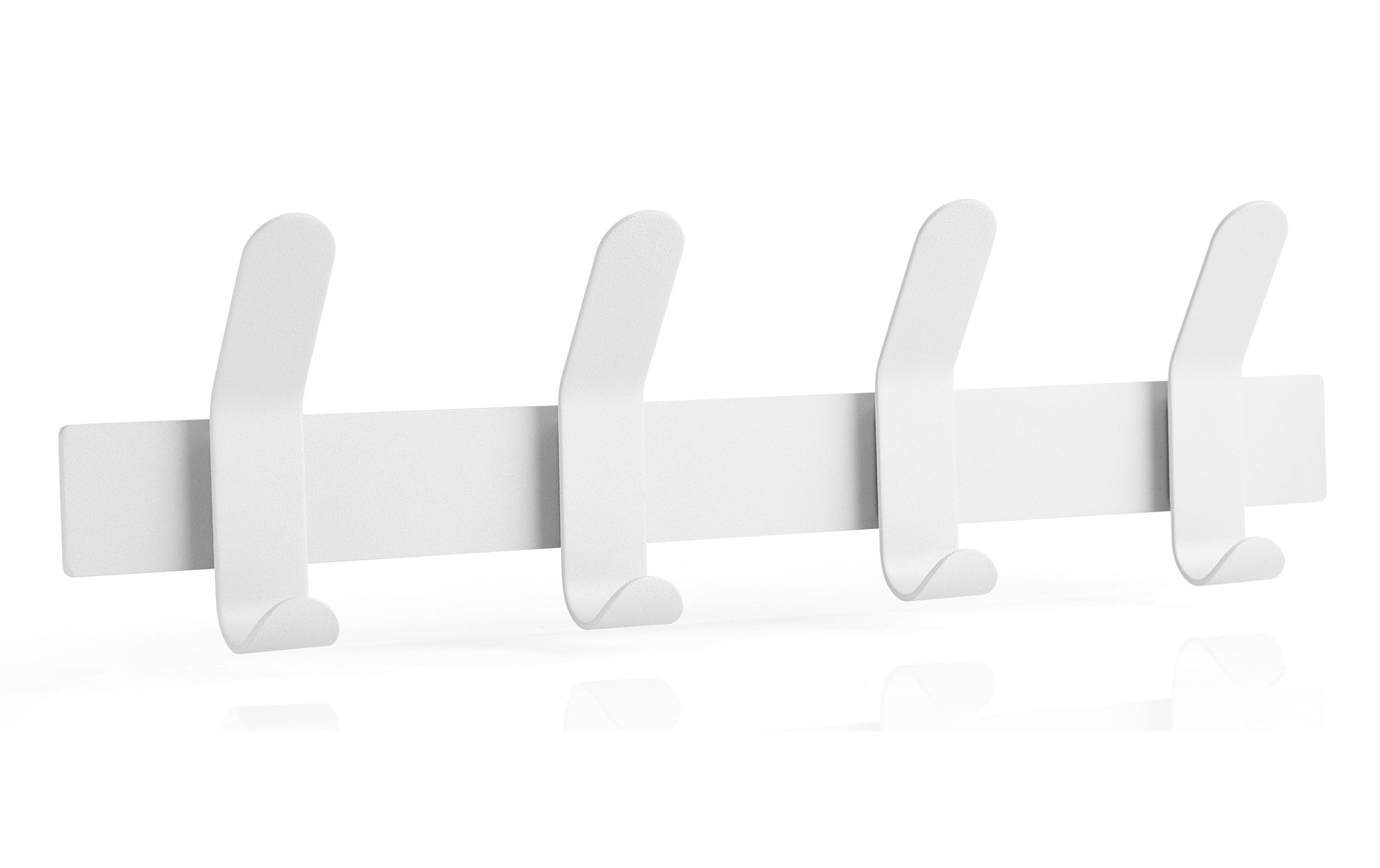 1020792 - Mediatech Zone Wandhaken Leiste weiss Grösse: 40 x 5 x 11 cm, Edelstahl kaufen Schweiz | Mediatech.ch